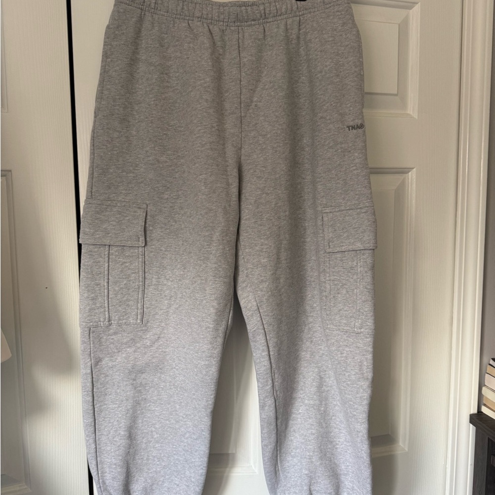 TNA Gray Cargo Joggers